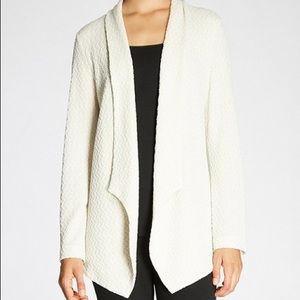 Bobeau knit shimmer cardigan